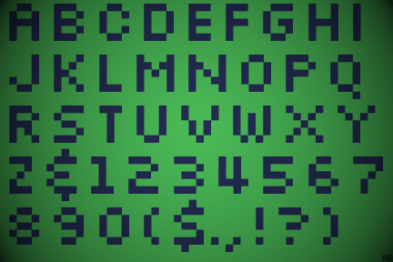 Example of Silkscreen Font